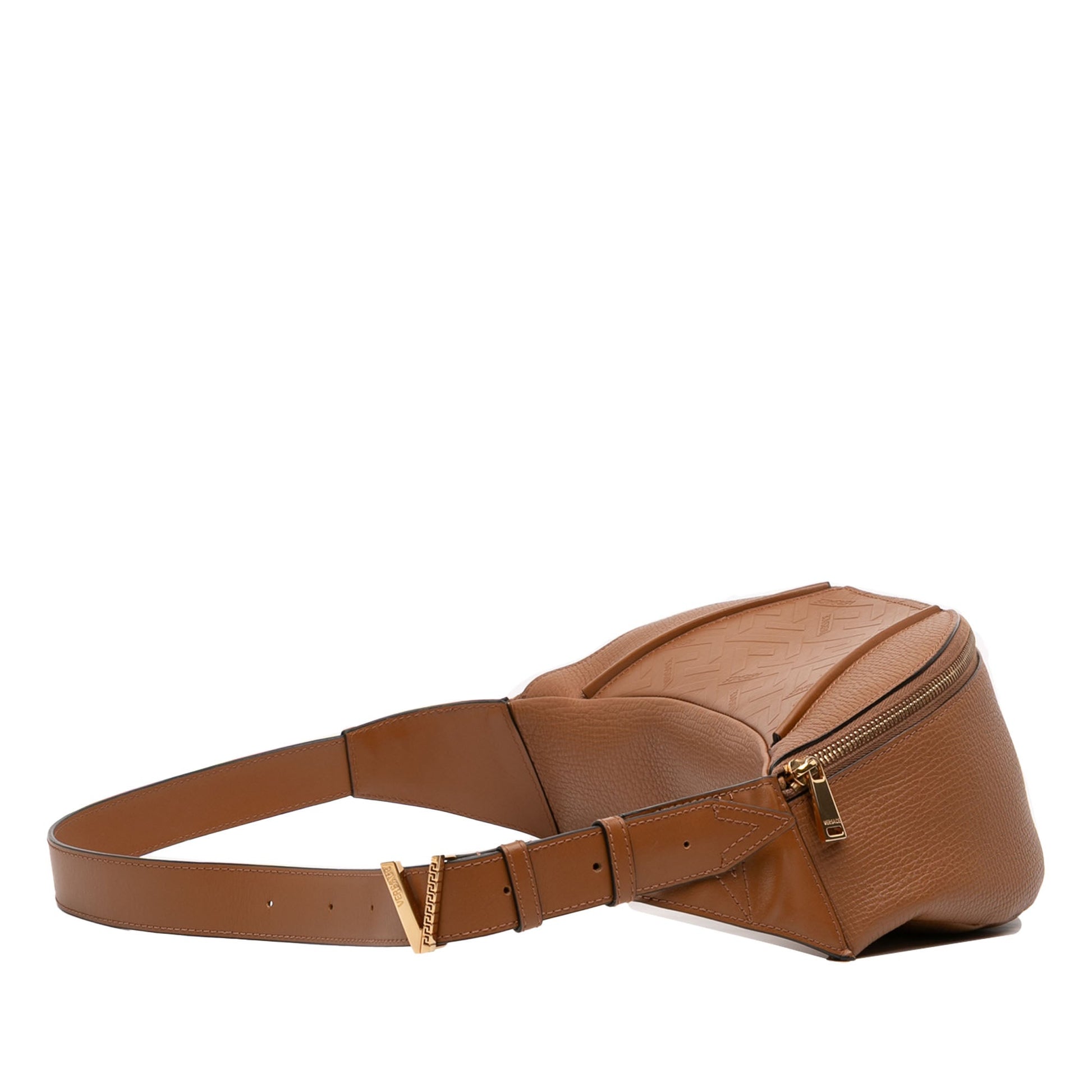 Versace Leather V Greca Signature Belt Bag