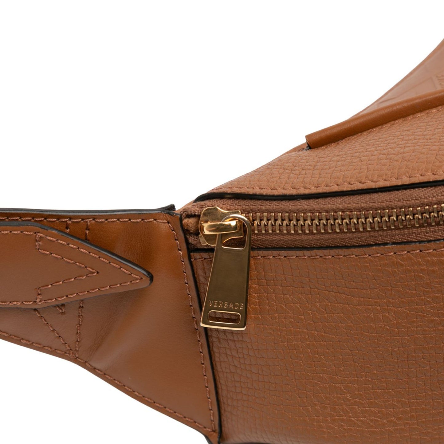 Versace Leather V Greca Signature Belt Bag