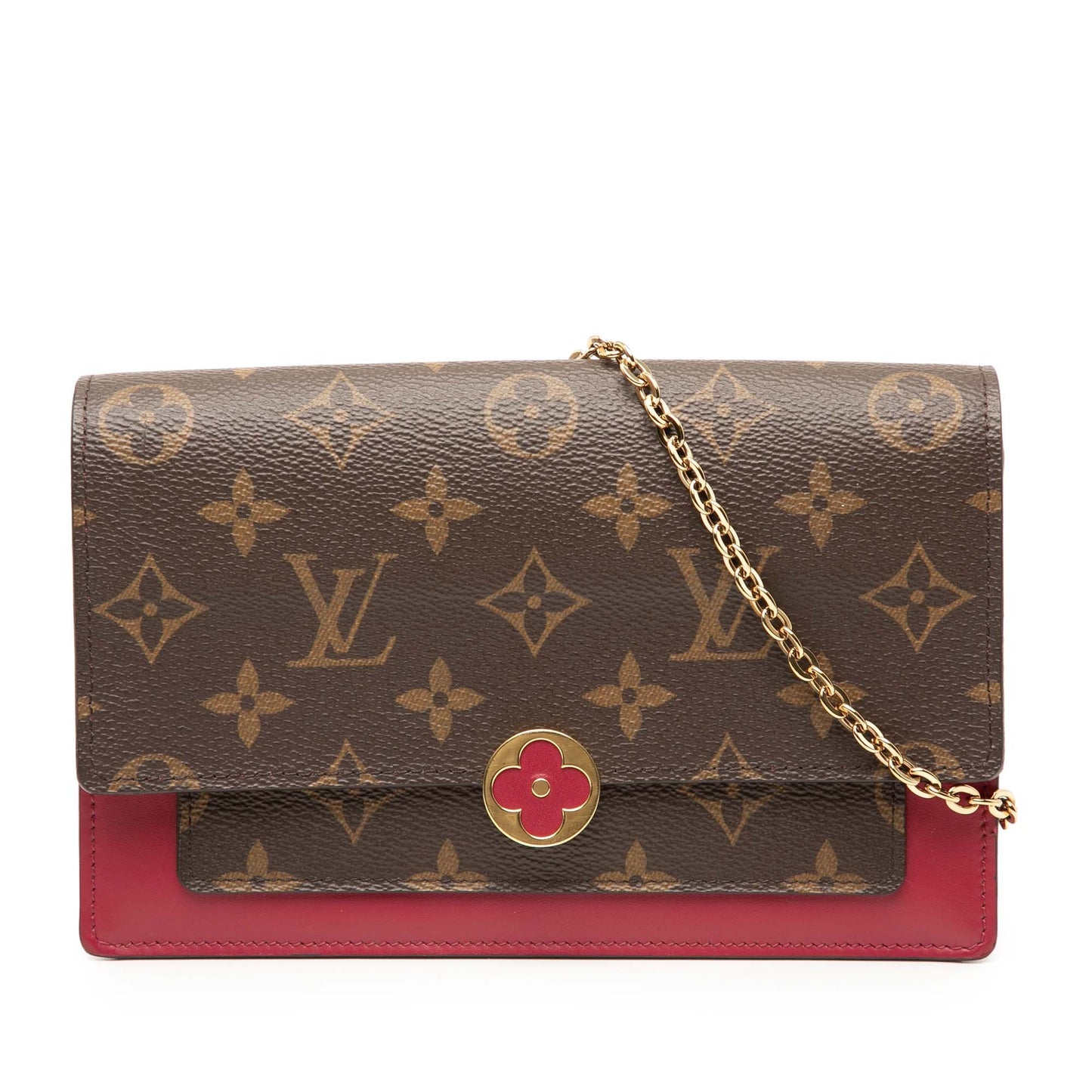 Louis Vuitton Monogram Flore Wallet On Chain