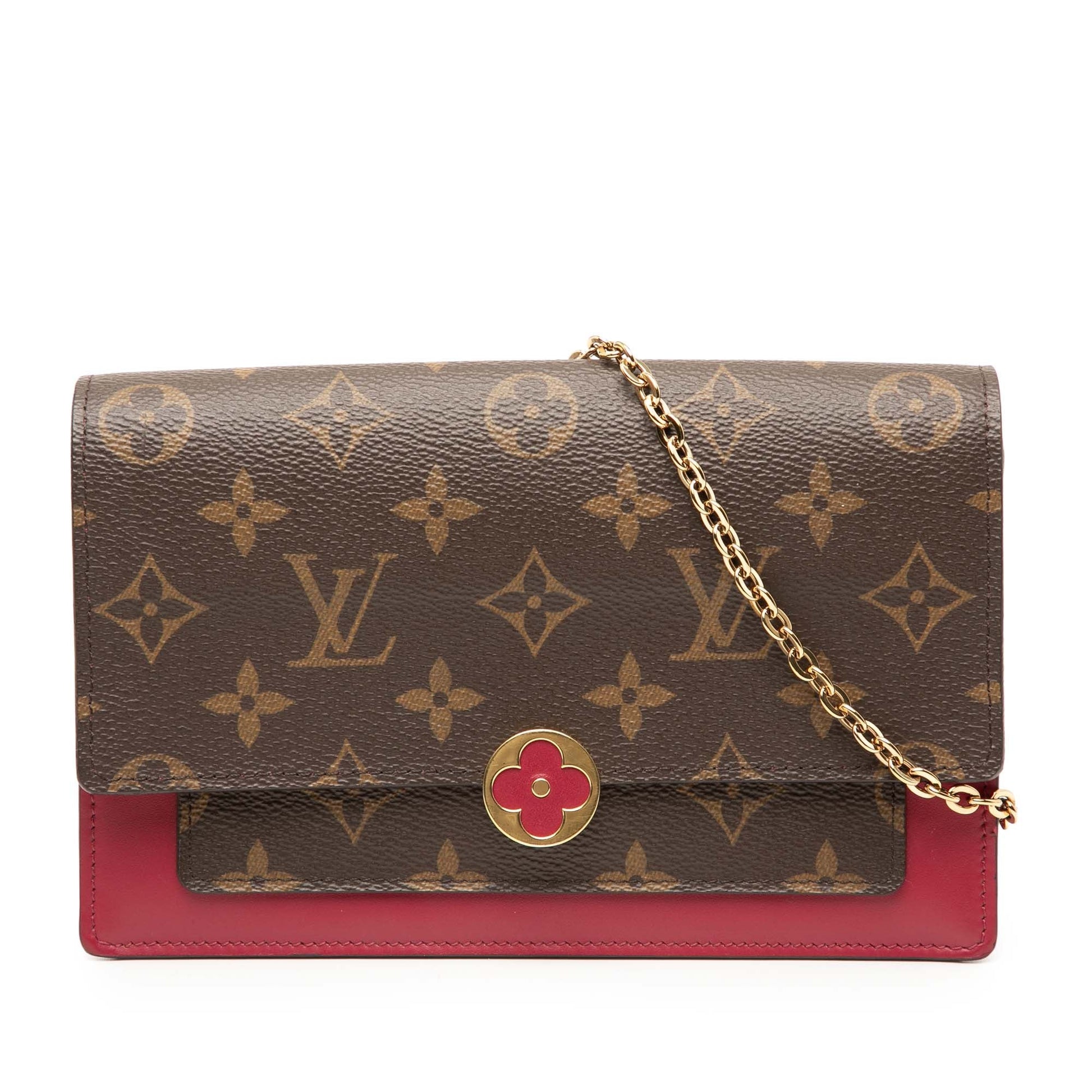 Louis Vuitton Monogram Flore Wallet On Chain