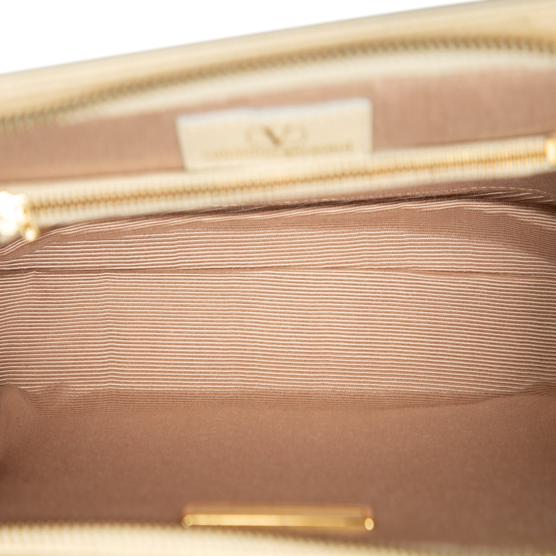 Valentino Grainy Calfskin VLogo Tassel Clutch
