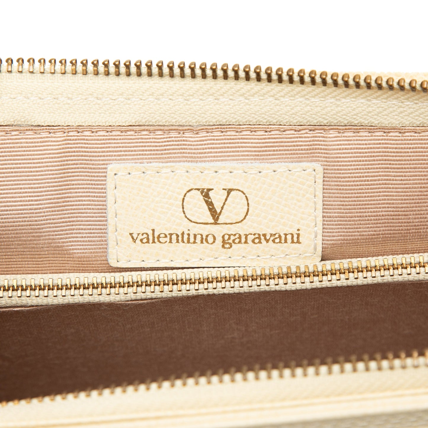 Valentino Grainy Calfskin VLogo Tassel Clutch