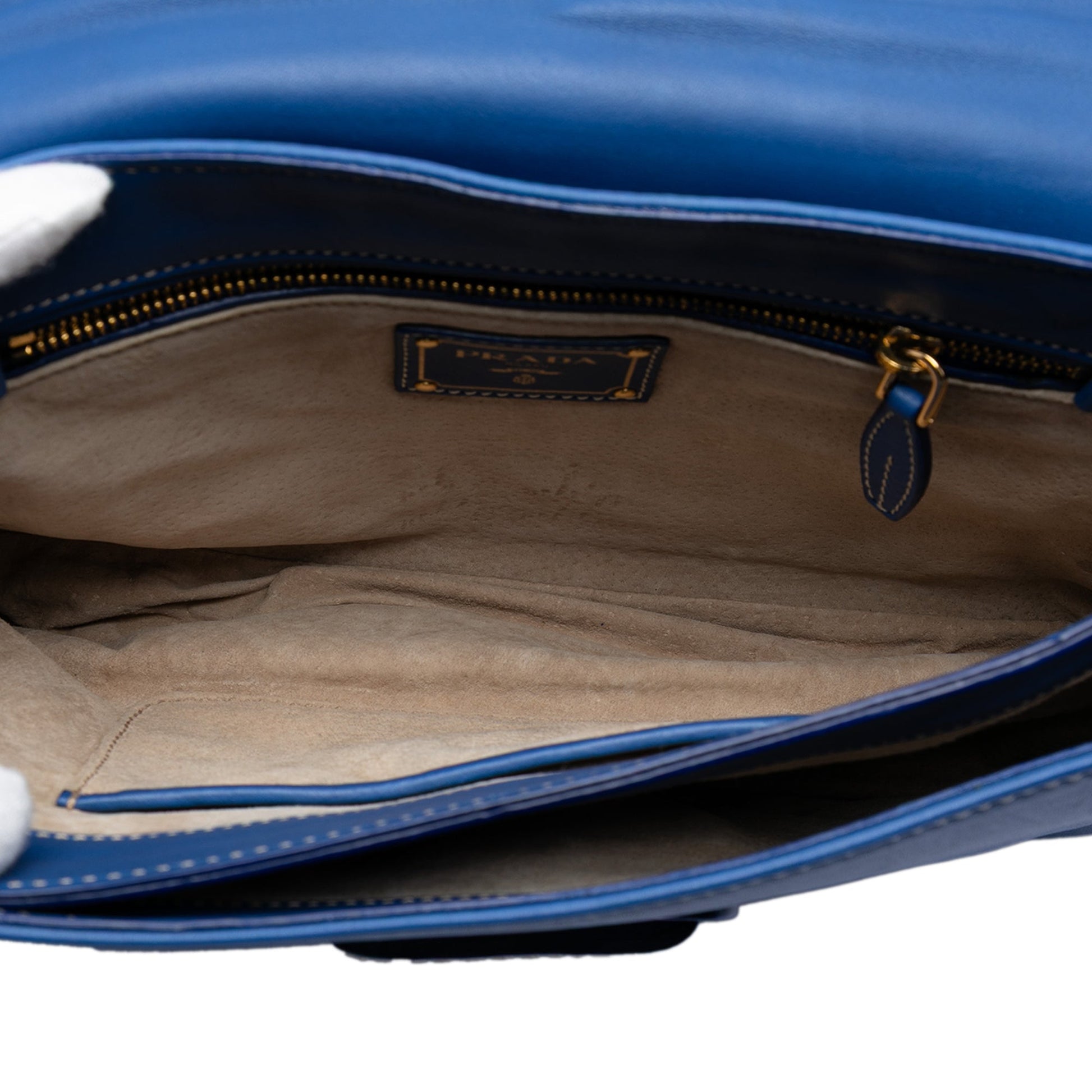 Prada City Calf Push Lock Flap Crossbody
