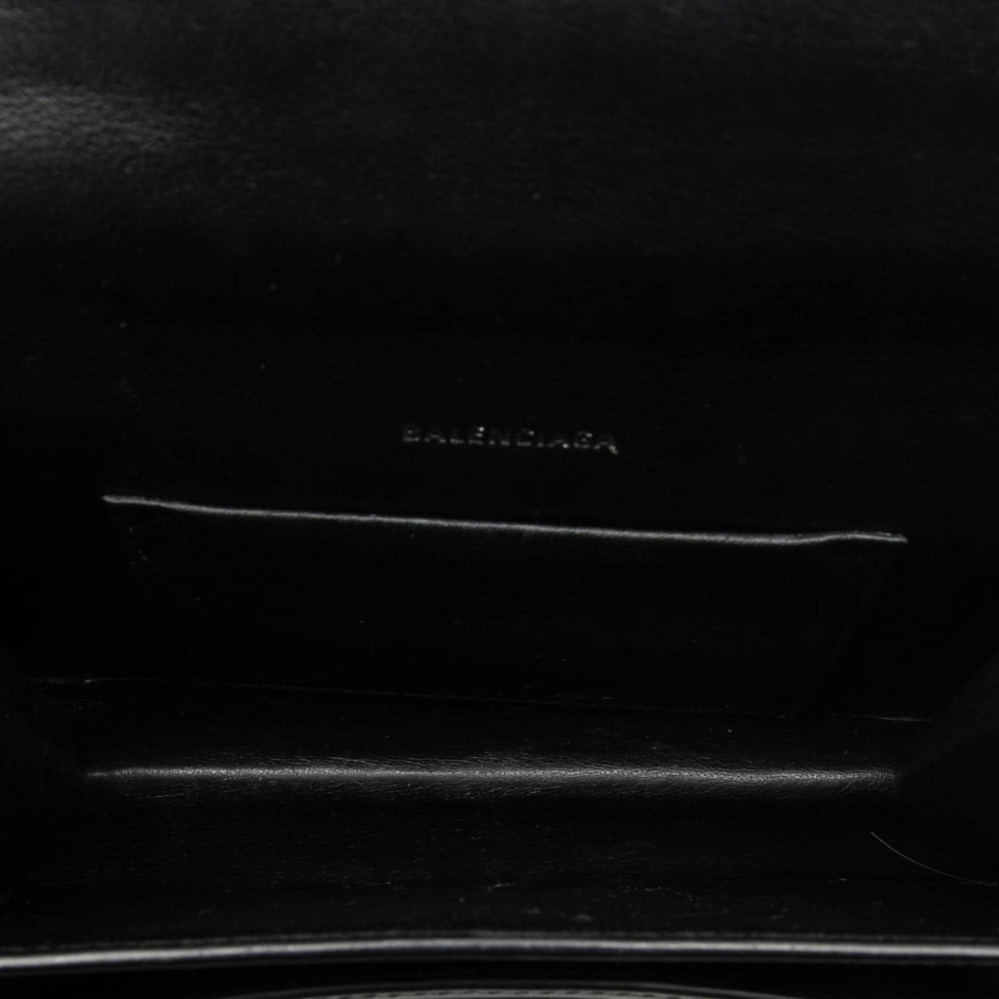 Balenciaga Leather Sharp Top Handle Bag XS