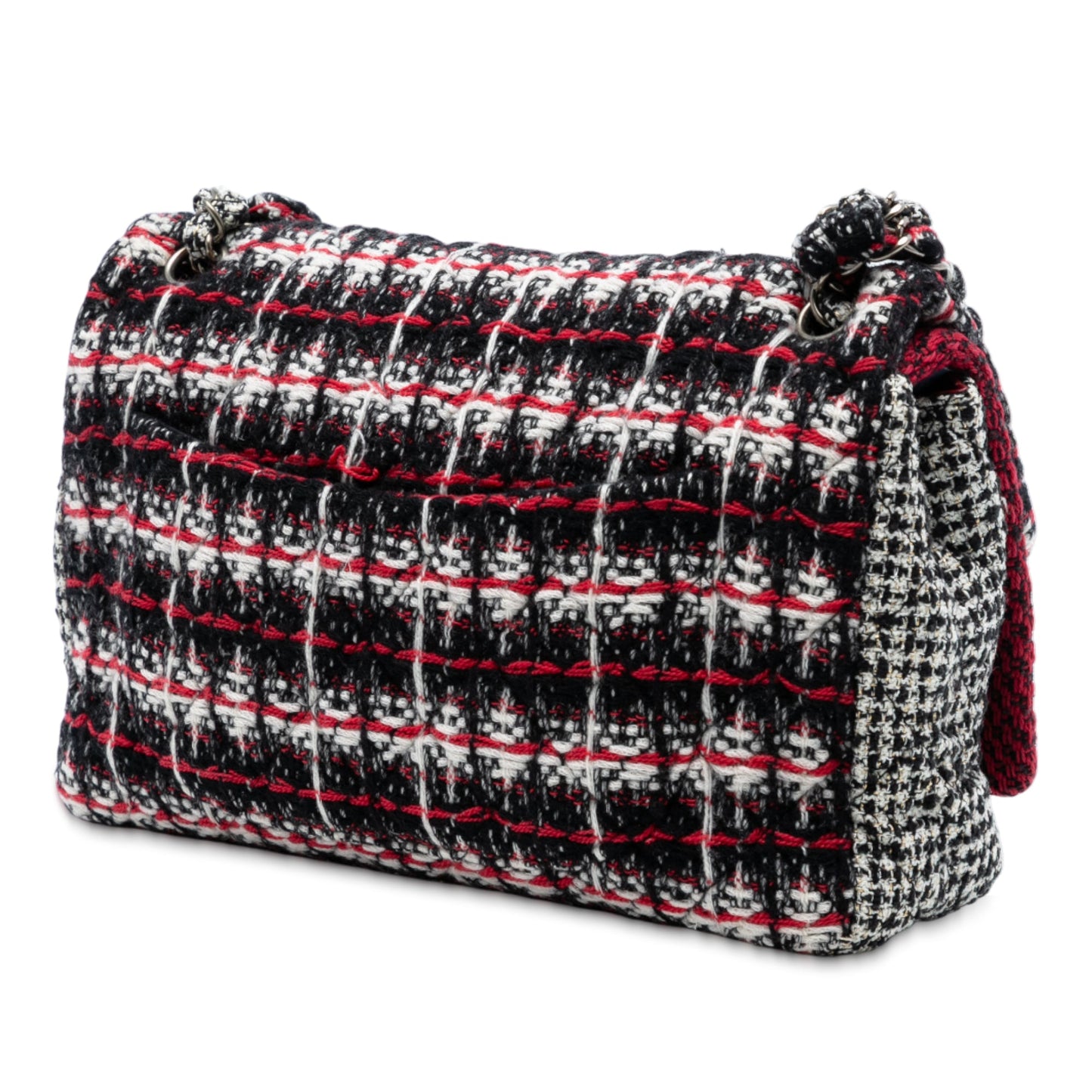 Chanel Medium CC Tweed Multi Print Double Flap
