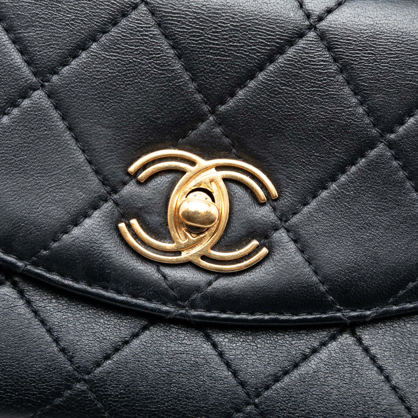 Chanel Small Quilted Lambskin Trendy Spirit Top Handle Bag