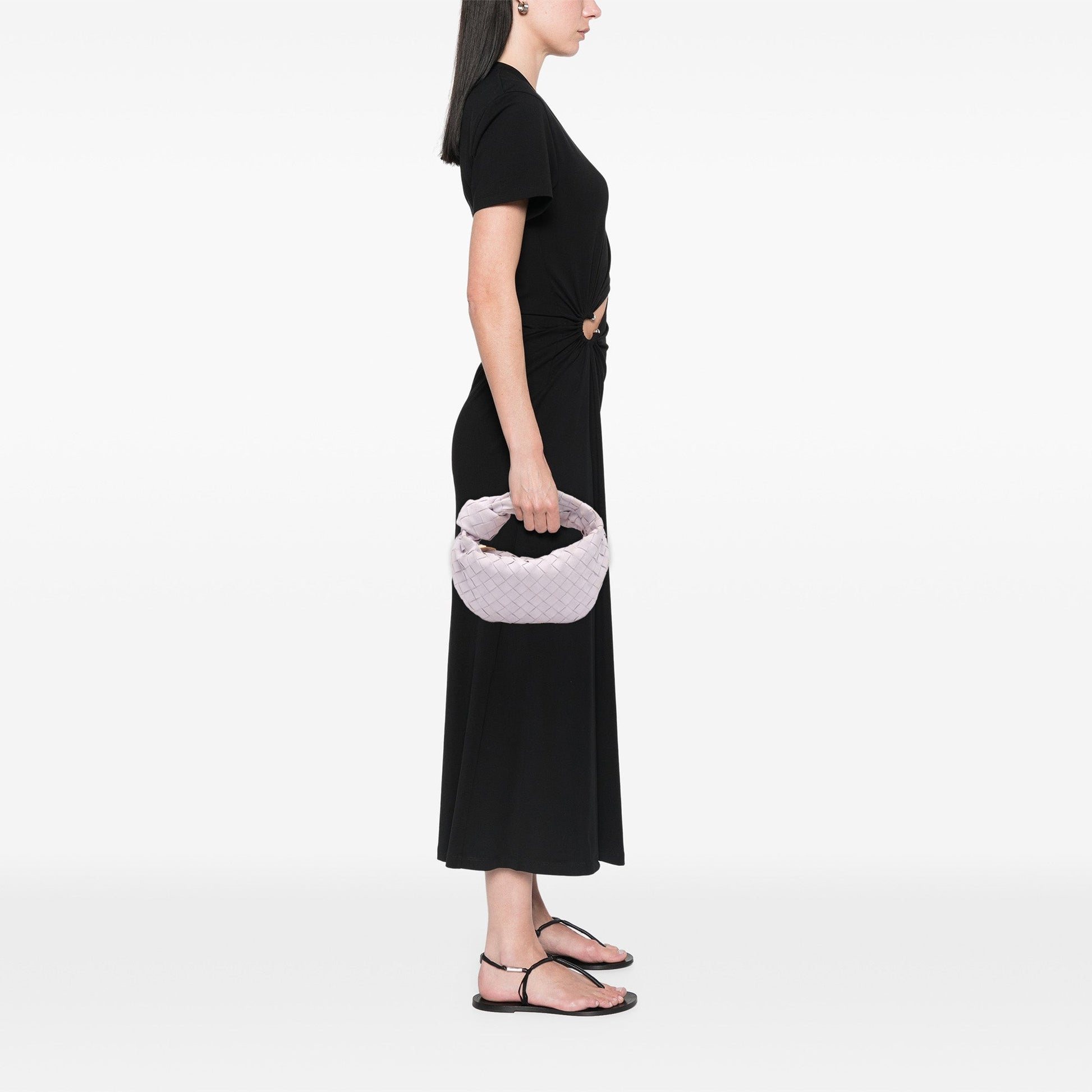 Bottega Veneta Mini Suede Intrecciato Jodie