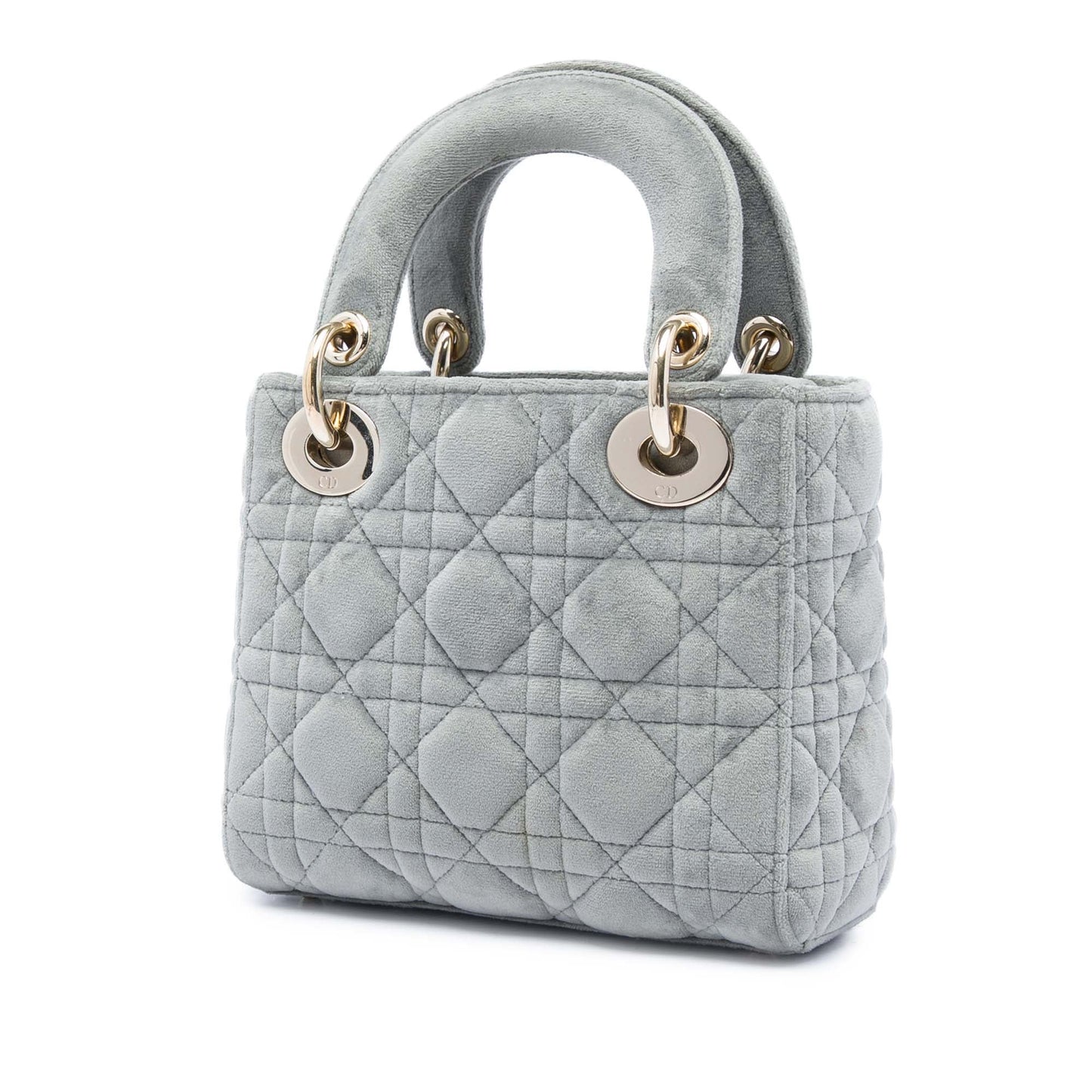 Dior Mini Velvet Cannage Lady Dior