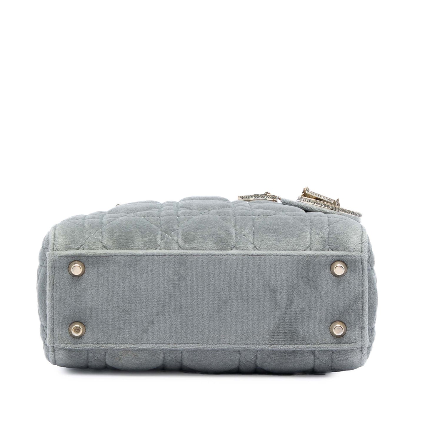 Dior Mini Velvet Cannage Lady Dior