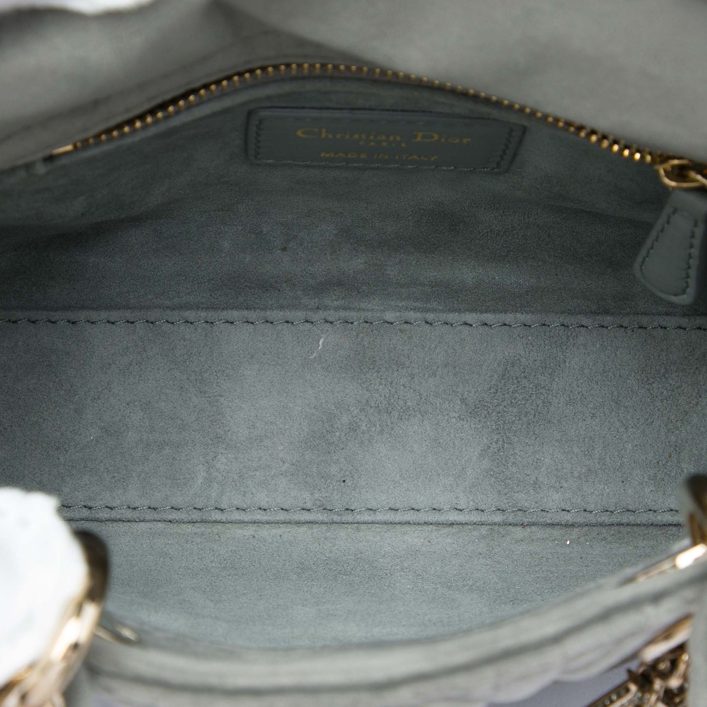 Dior Mini Velvet Cannage Lady Dior