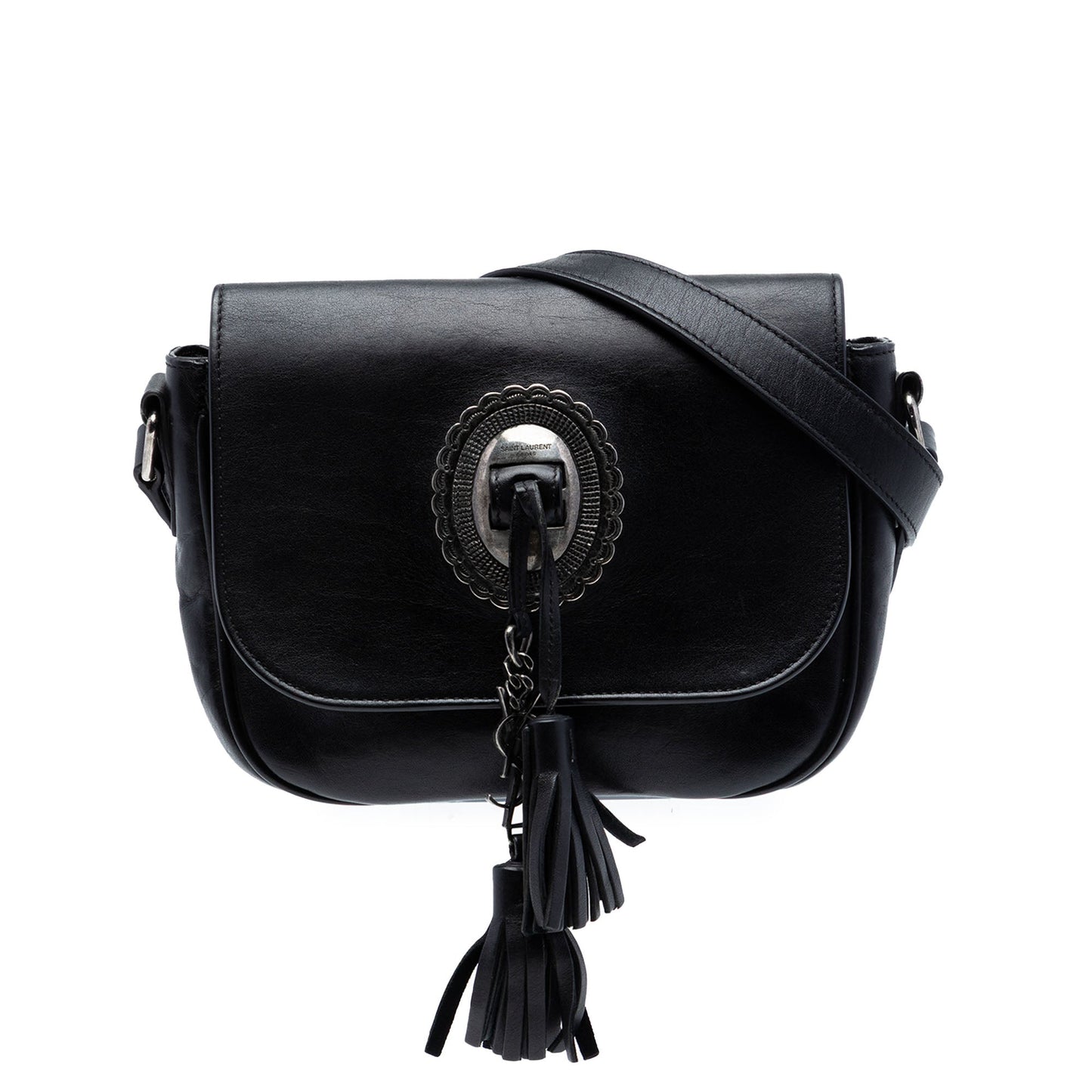 Saint Laurent Calfskin Kim Tassel Crossbody
