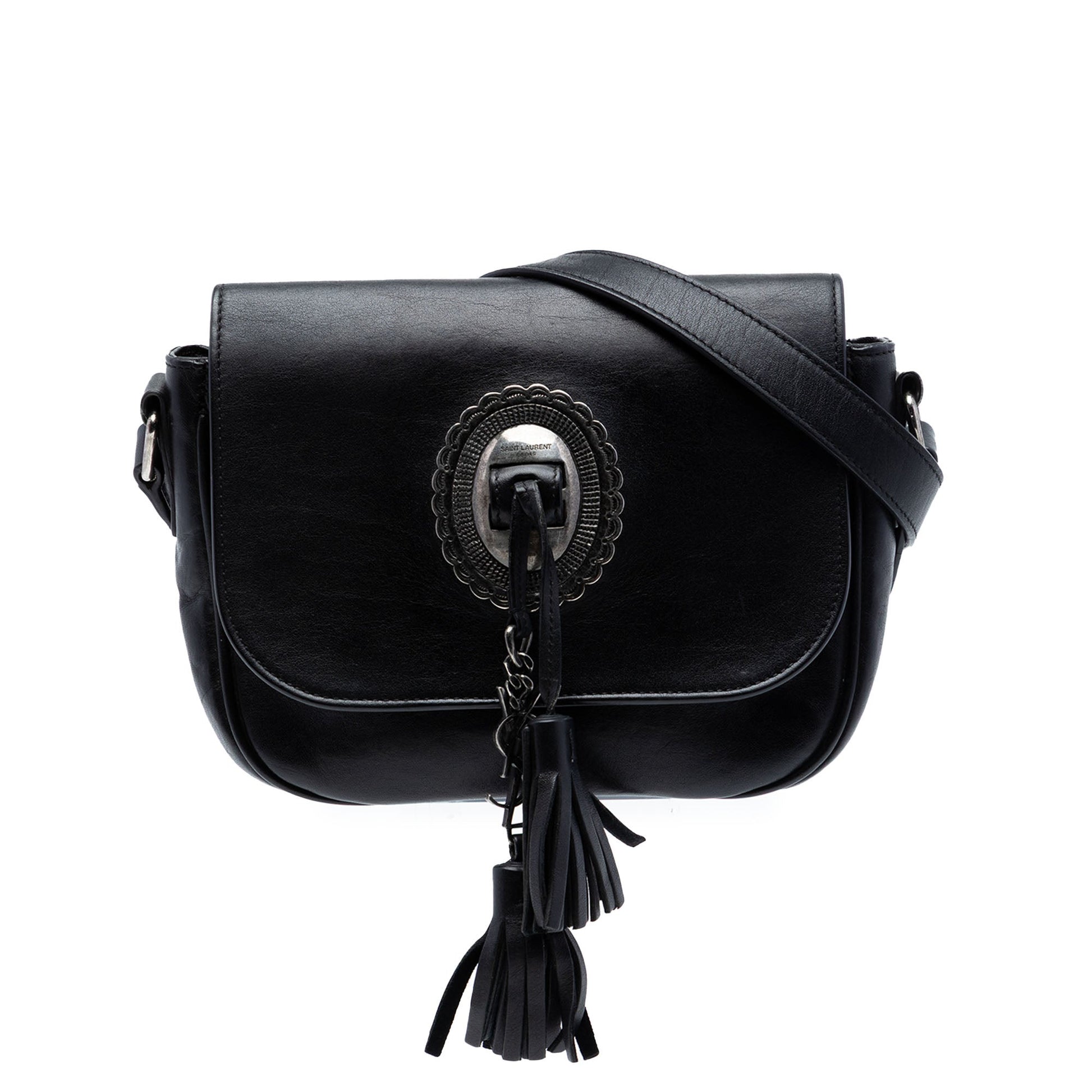 Saint Laurent Calfskin Kim Tassel Crossbody