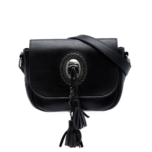 Saint Laurent Calfskin Kim Tassel Crossbody