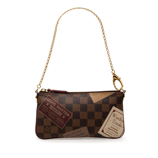 Louis Vuitton Damier Ebene Trunks Labels Pochette Milla MM