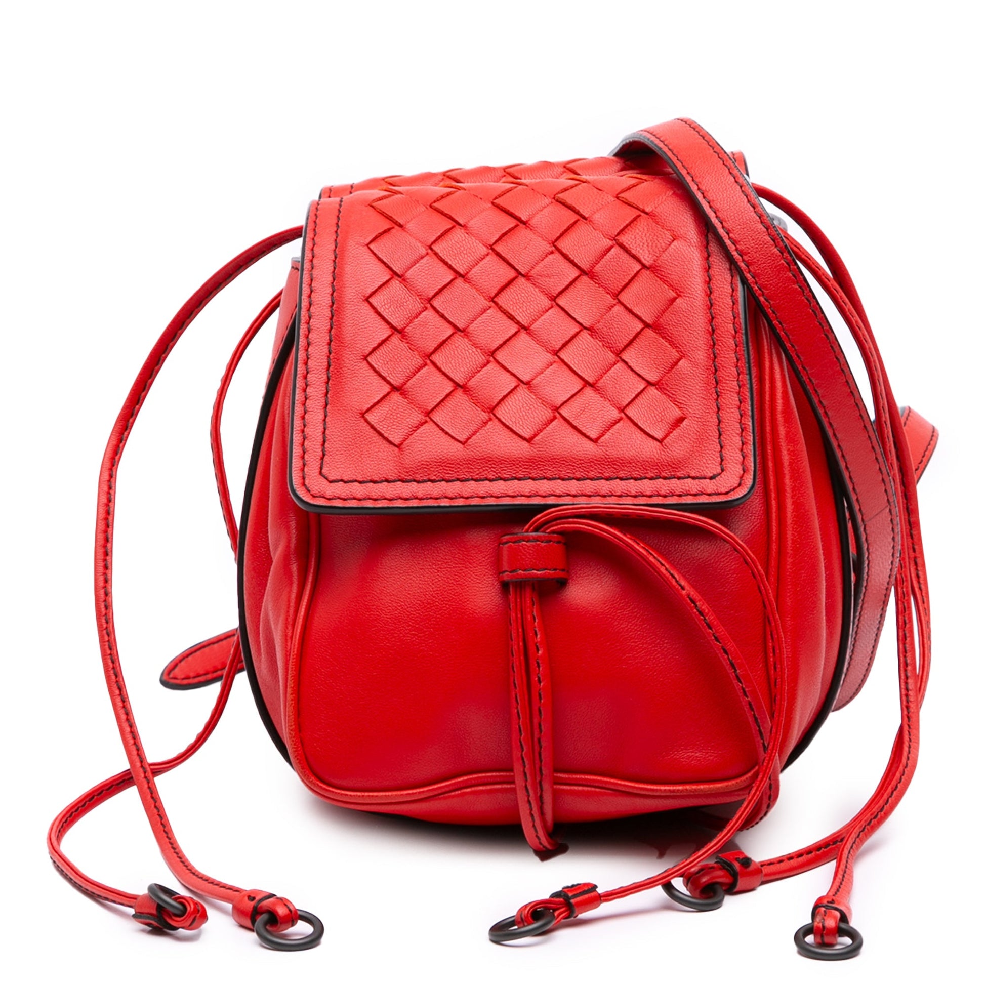 Bottega Veneta Nappa Intrecciato Double Sided Flap Crossbody