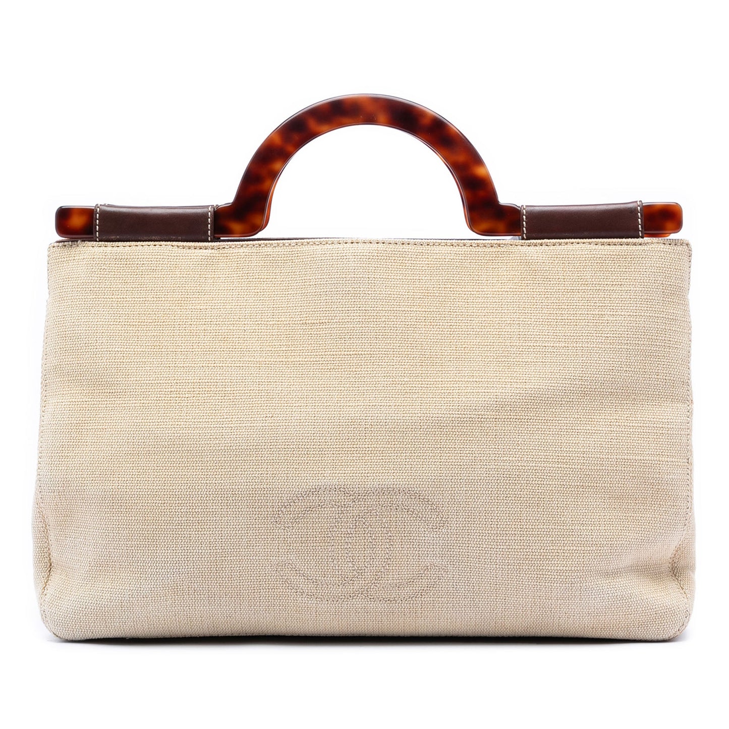 CC Canvas Tortoise Handle Tote