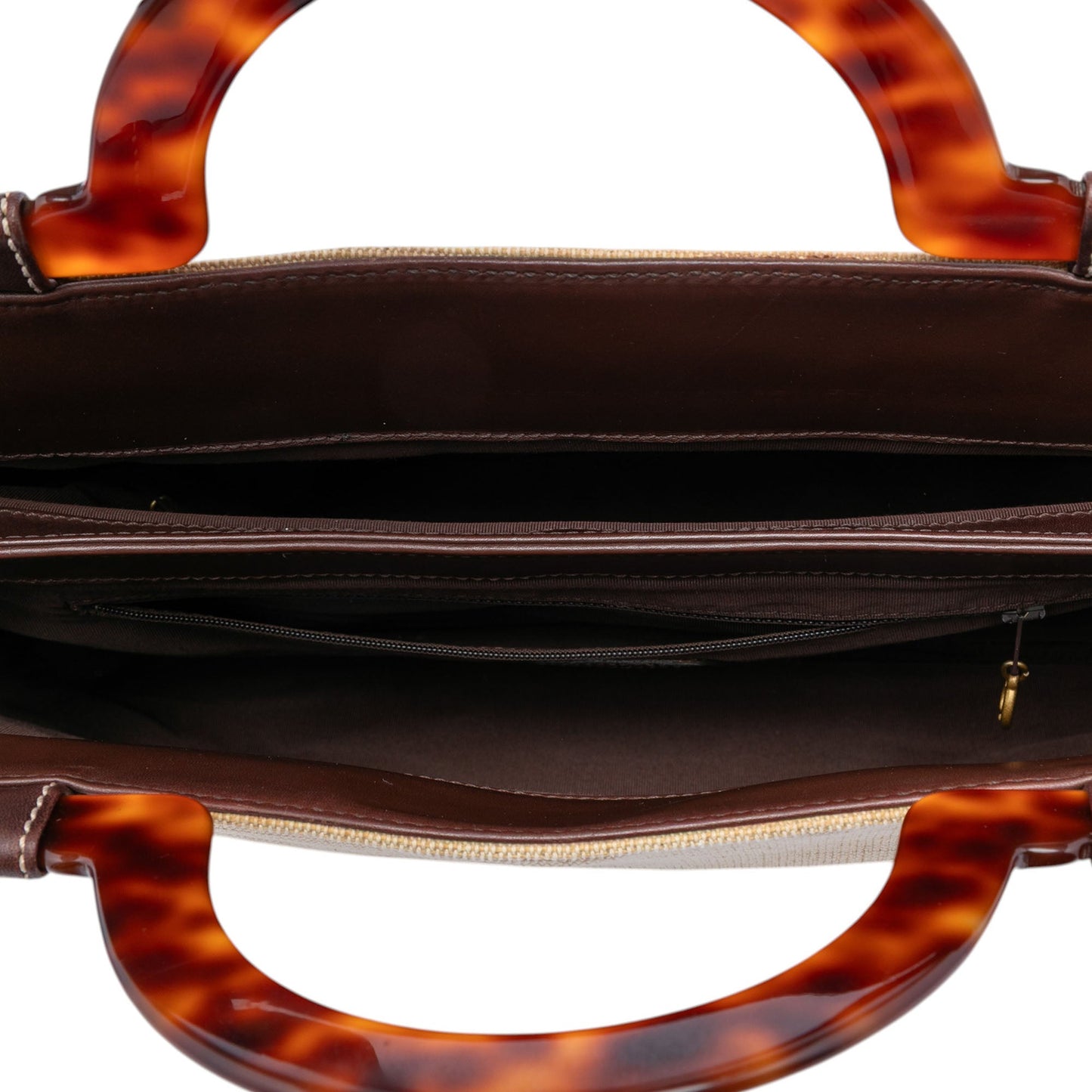 CC Canvas Tortoise Handle Tote