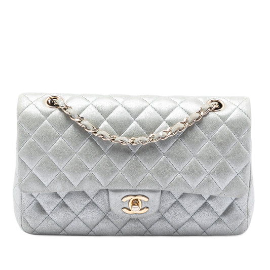 Chanel Medium Classic Metallic Lambskin Double Flap
