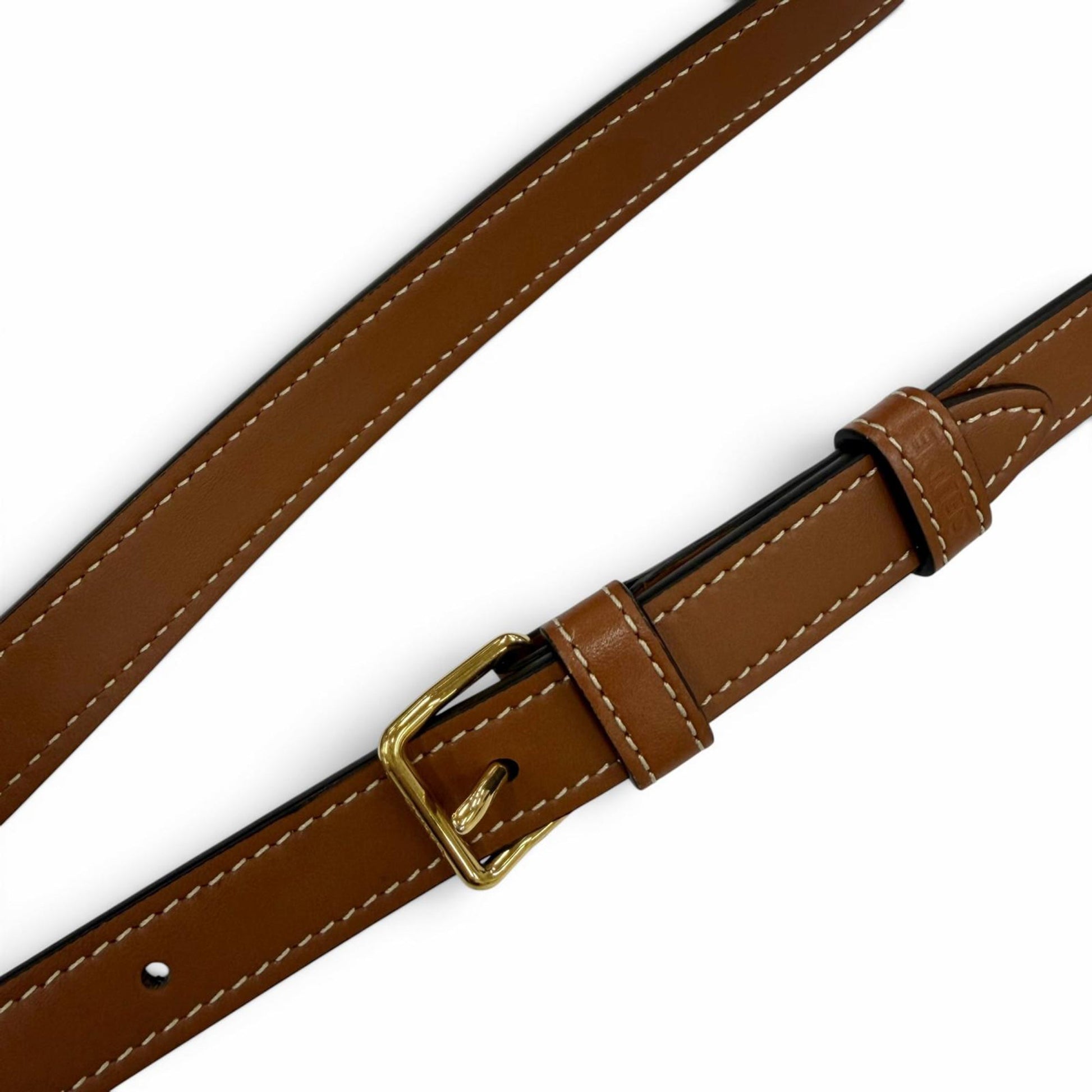 Celine Medium Triomphe Coated Canvas Folco Crossbody