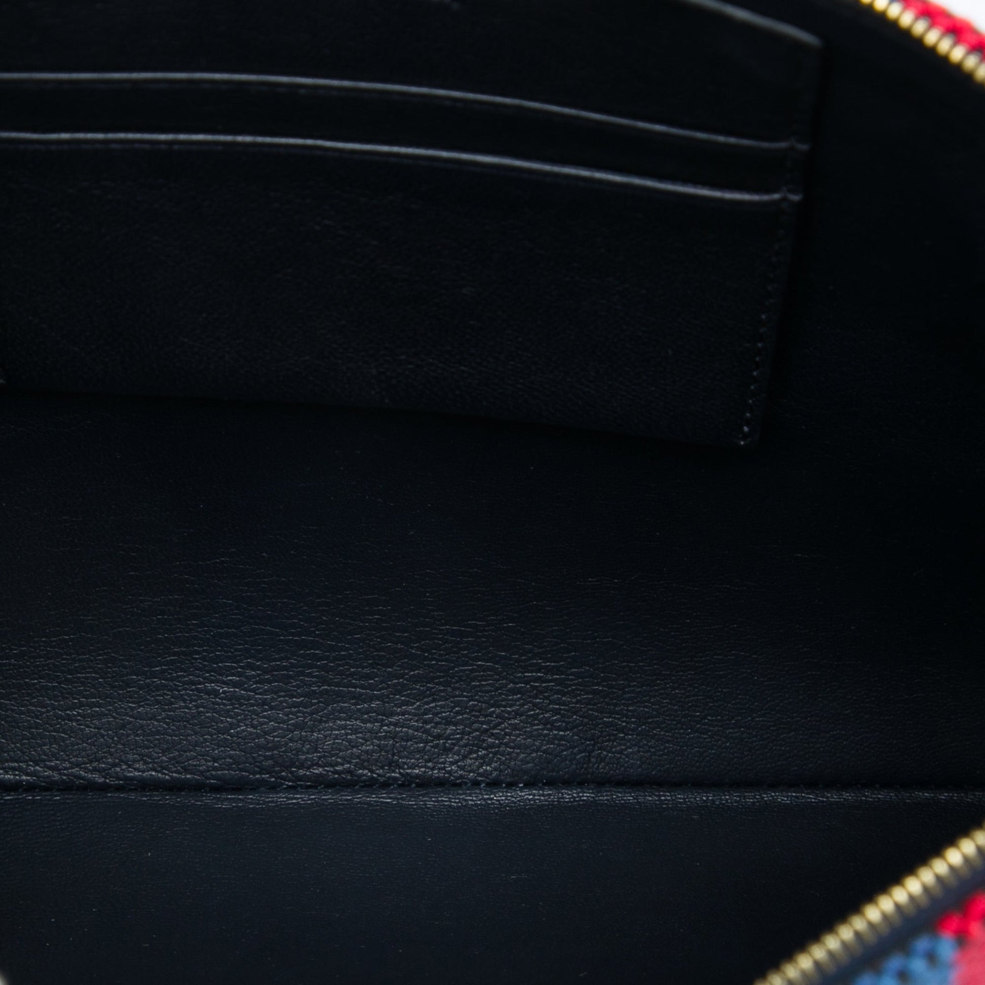 Celine Canvas Striped Solo Pouch