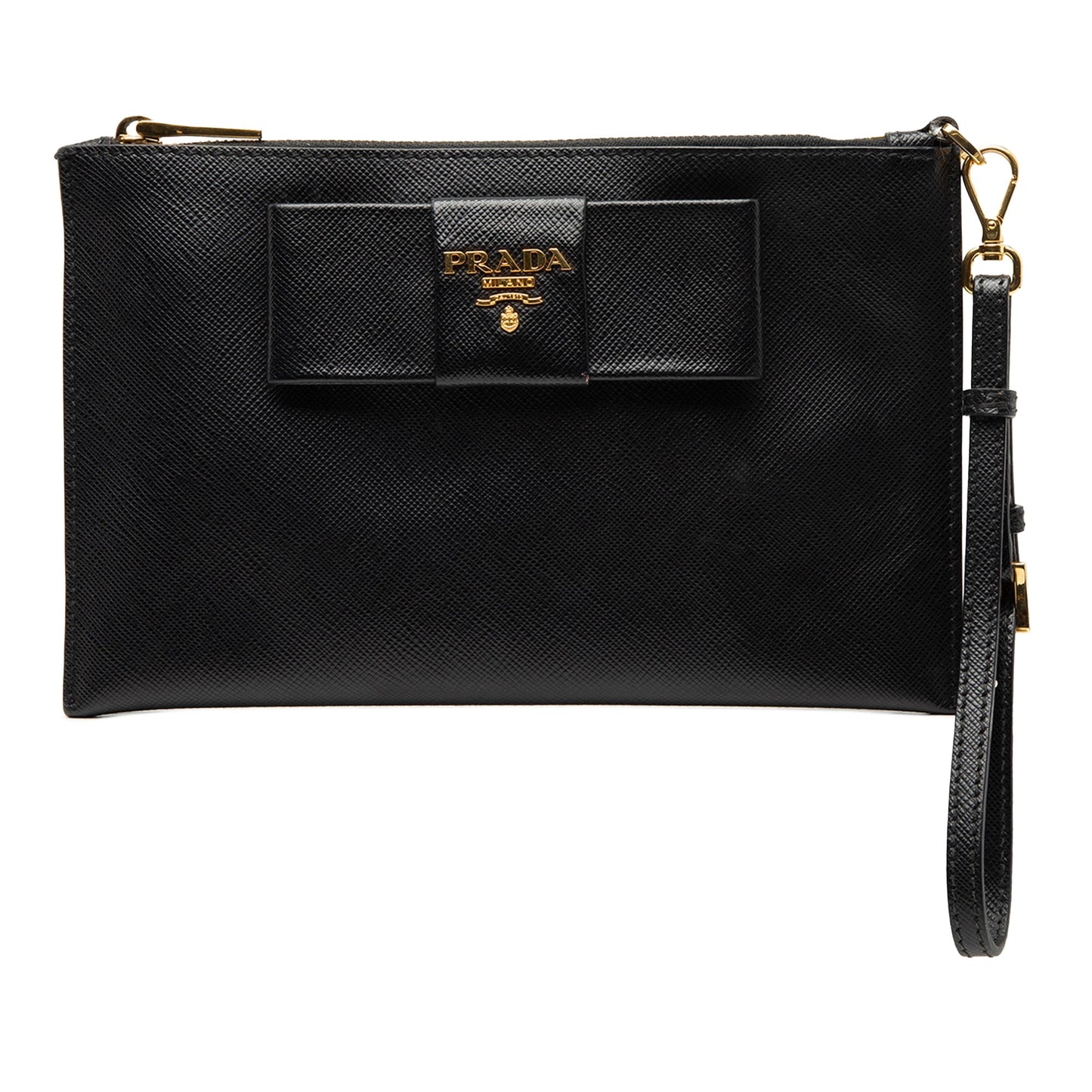 Prada Saffiano Bow Clutch