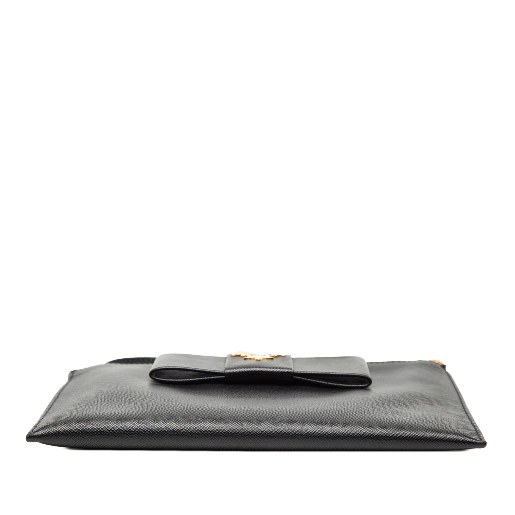 Prada Saffiano Bow Clutch