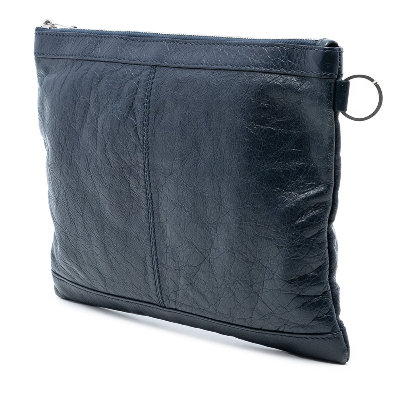 Balenciaga Lambskin Motocross Classic Clip M Clutch