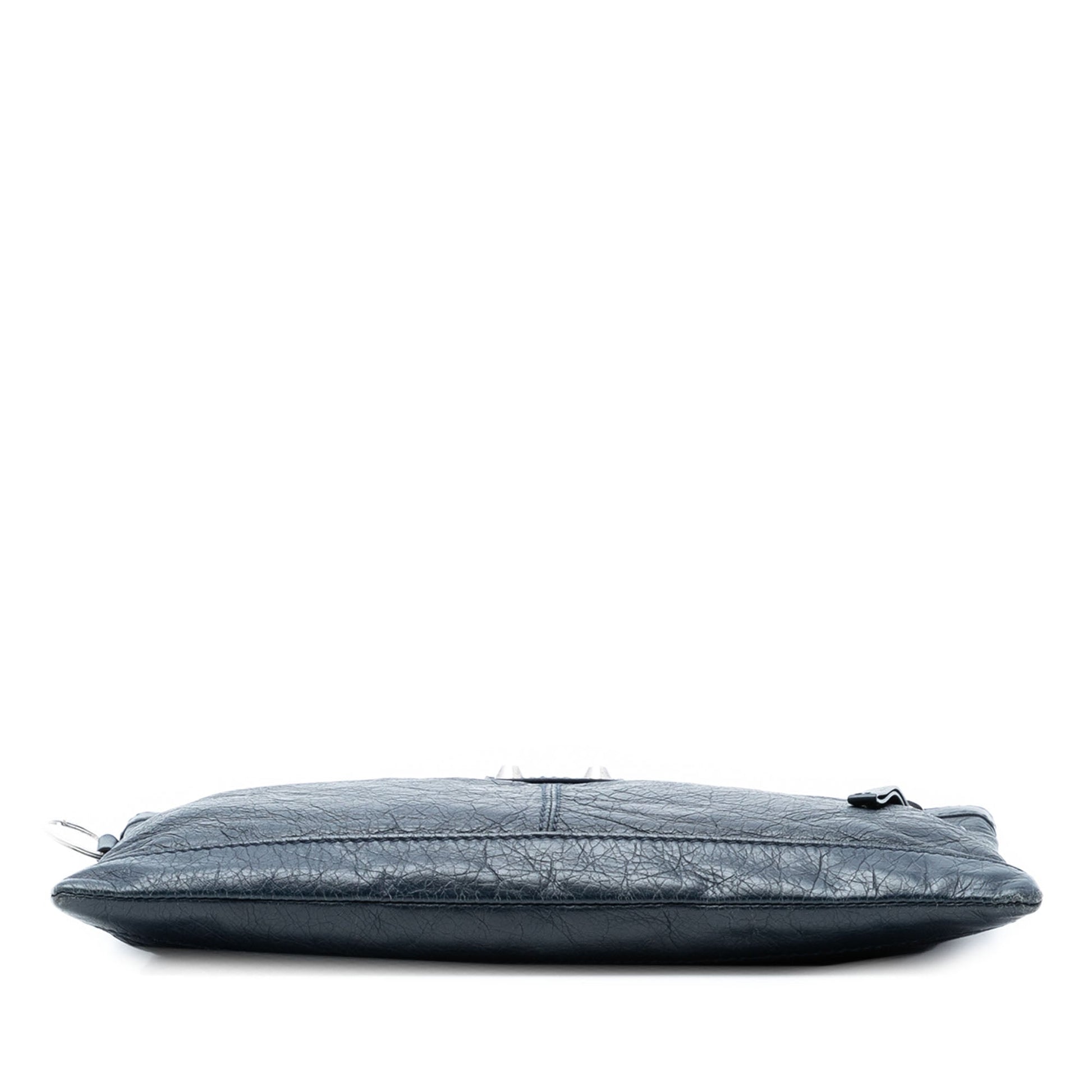 Balenciaga Lambskin Motocross Classic Clip M Clutch