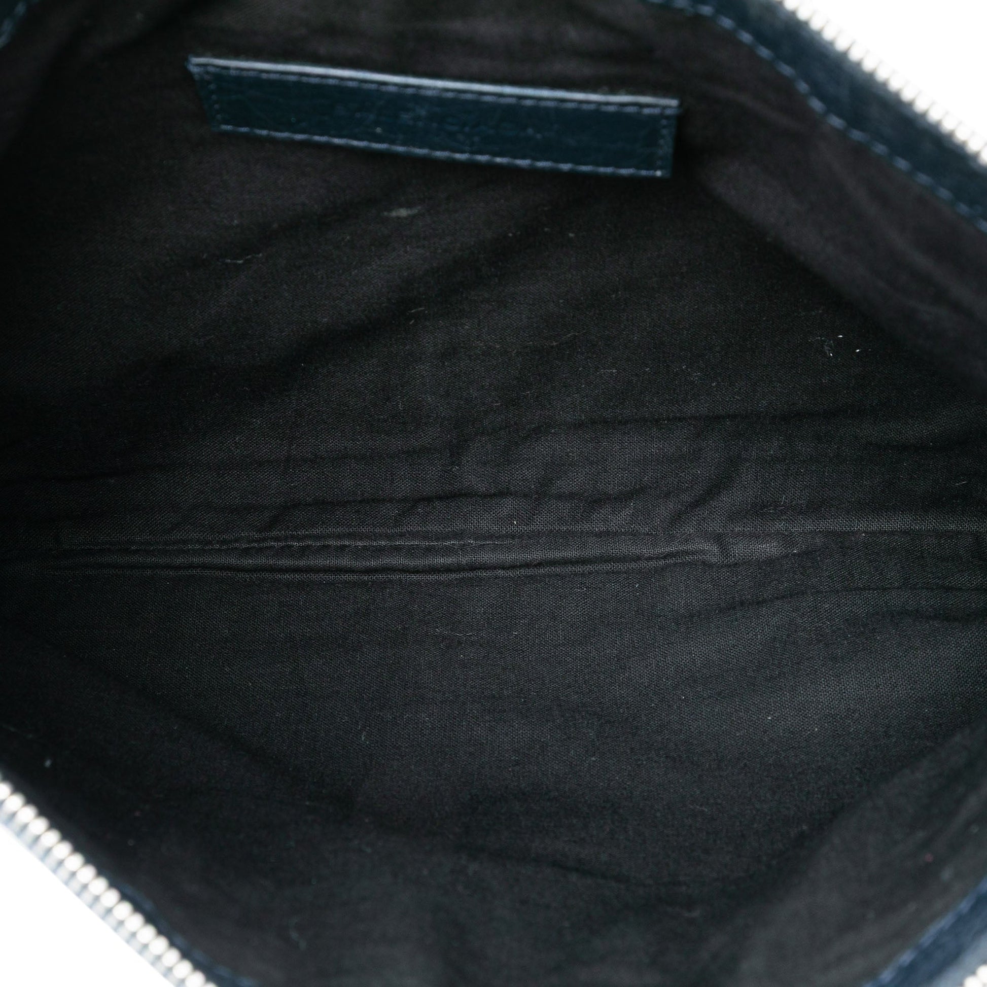 Balenciaga Lambskin Motocross Classic Clip M Clutch