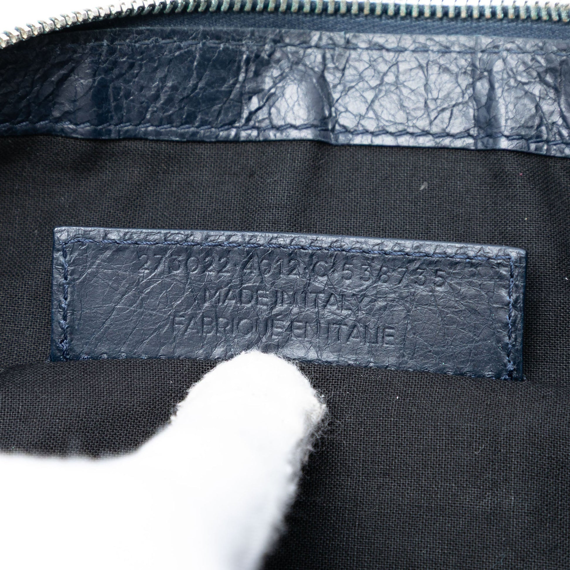 Balenciaga Lambskin Motocross Classic Clip M Clutch