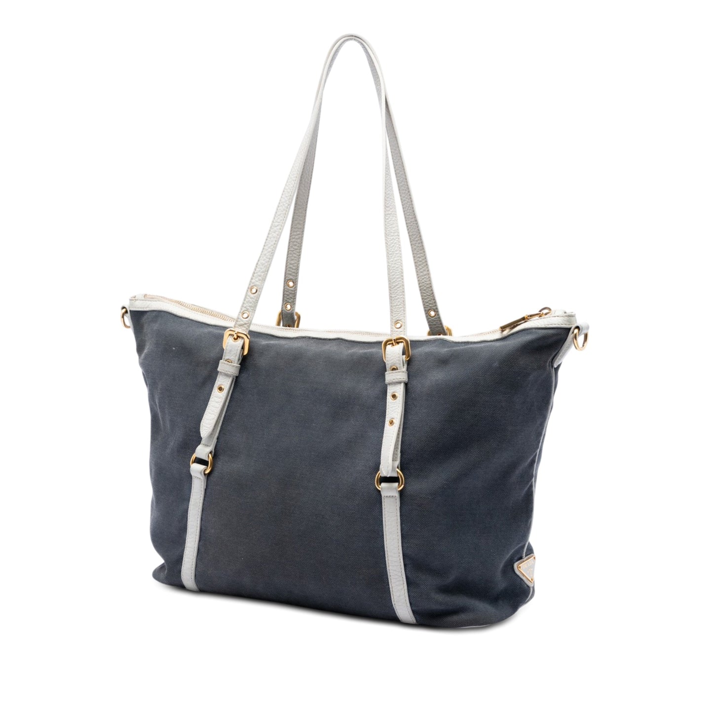 Prada Canvas Canapa Logo Satchel