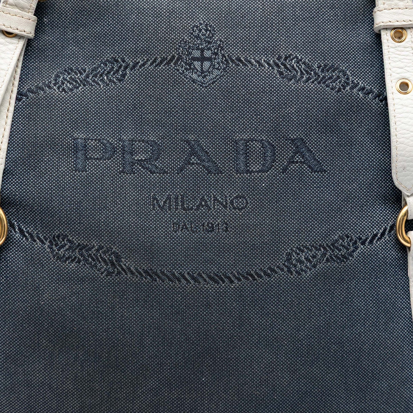 Prada Canvas Canapa Logo Satchel