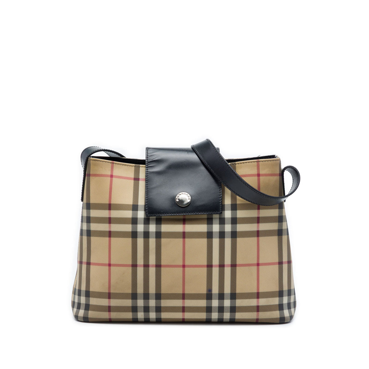 Burberry House Check Coated Canvas Shoulder Bag