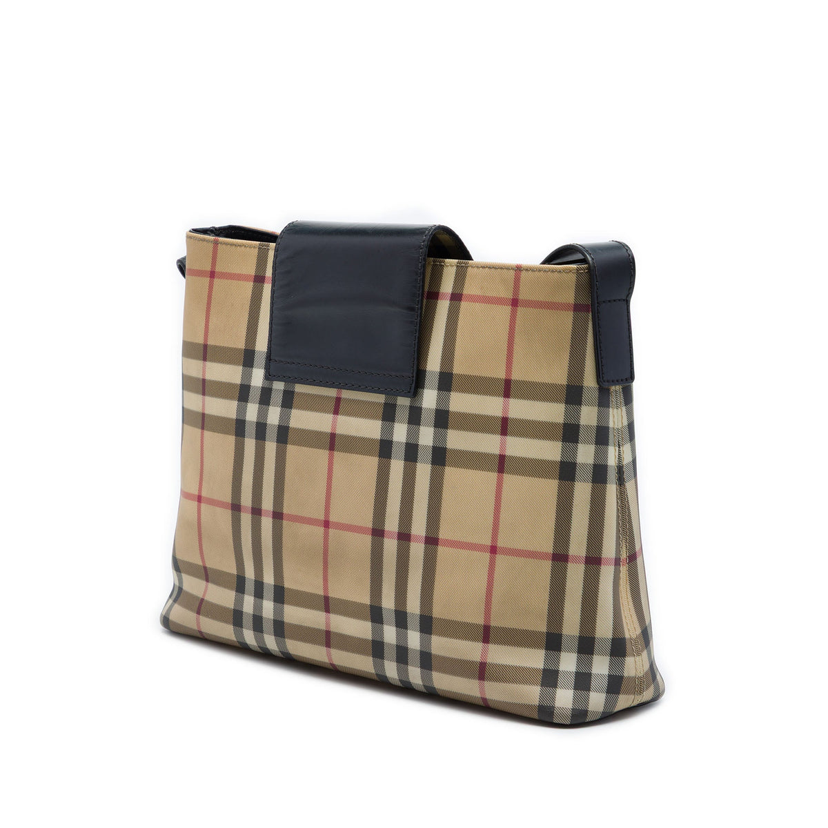 Burberry House Check Coated Canvas Shoulder Bag