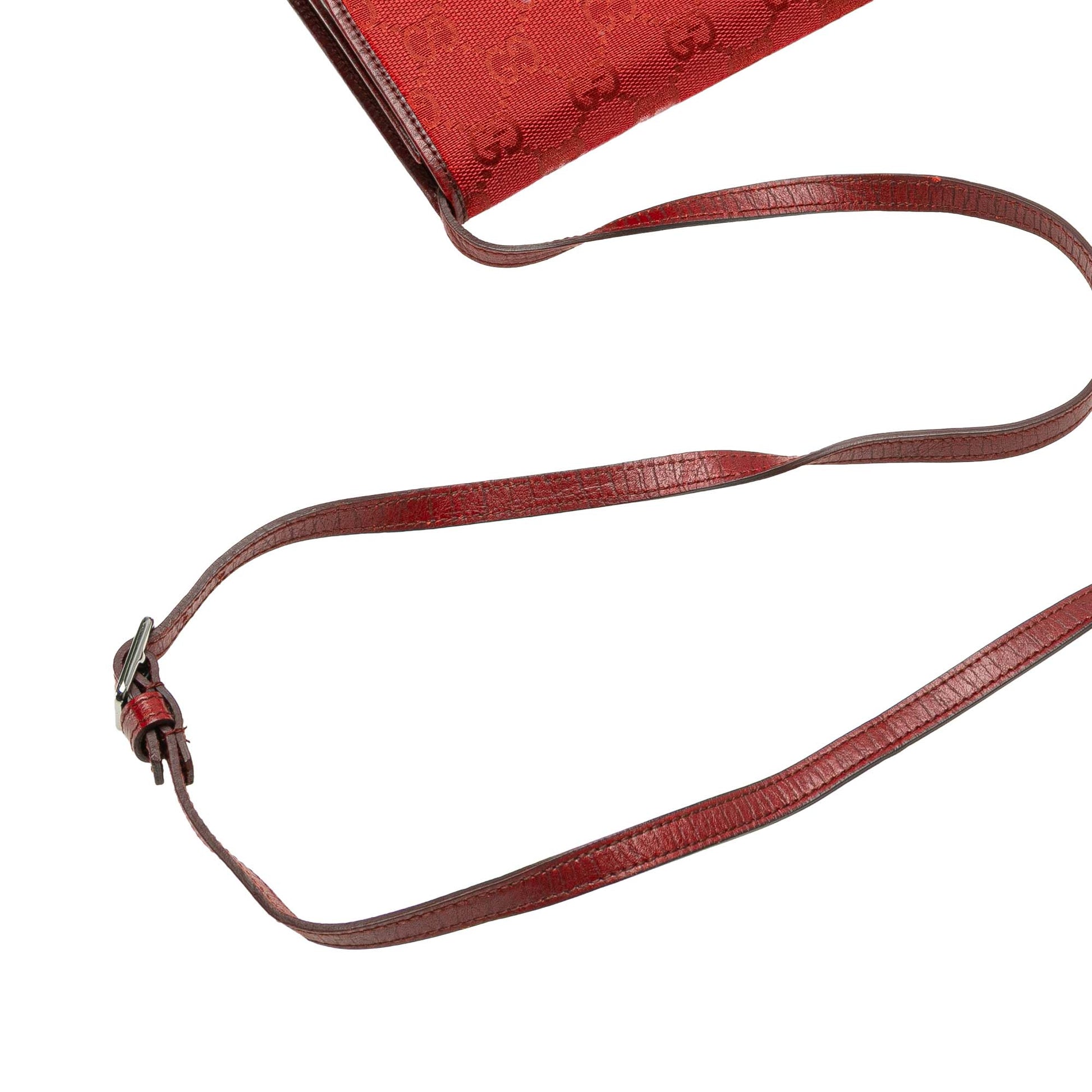 Gucci GG Canvas Bamboo Bar Crossbody