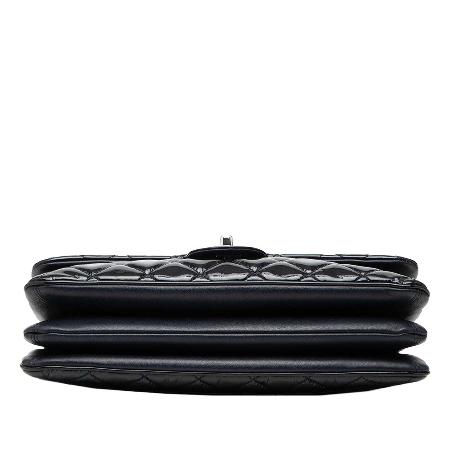 Chanel Jumbo Quilted Patent 3 Compartment Flap