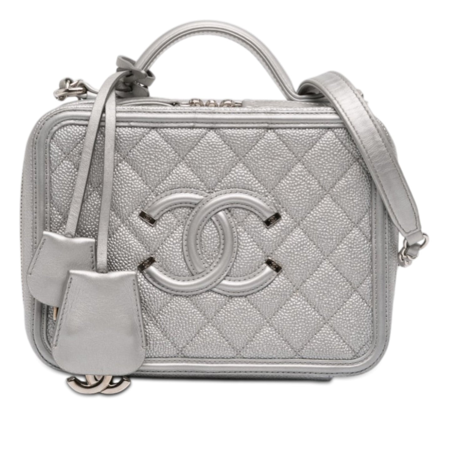 Chanel Medium Caviar CC Filigree Vanity Case