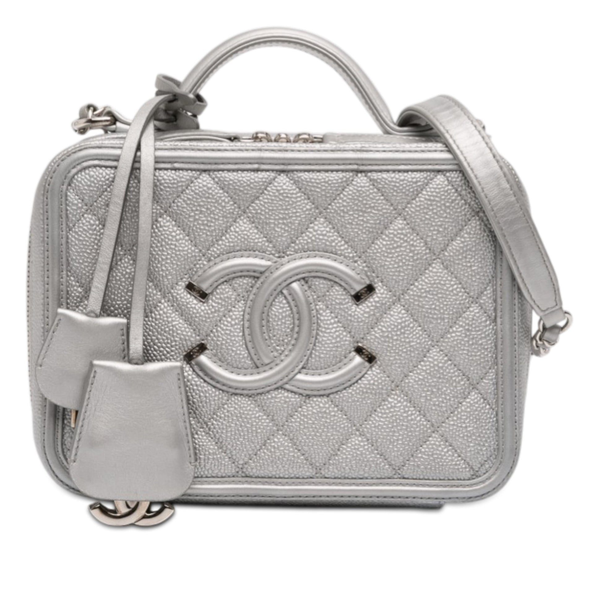 Chanel Medium Caviar CC Filigree Vanity Case