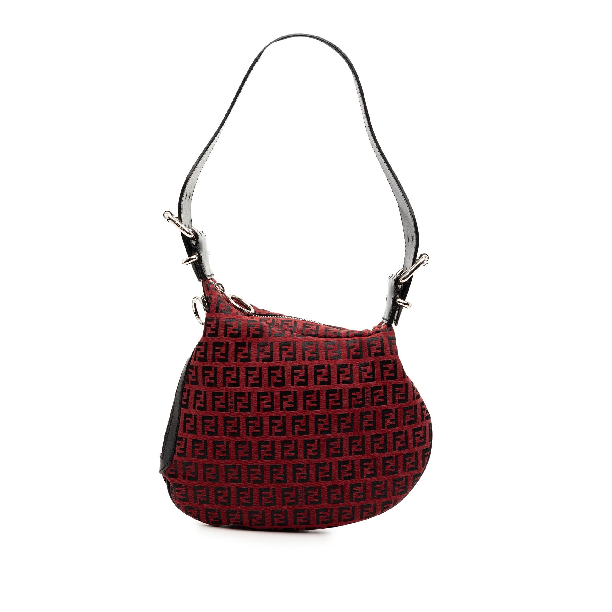 Fendi Zucchino Canvas Oyster Hobo