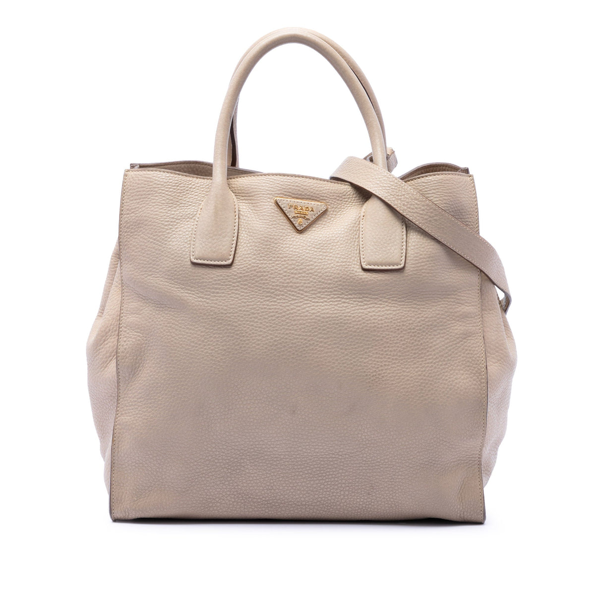 Prada Vitello Daino Open Convertible Tote
