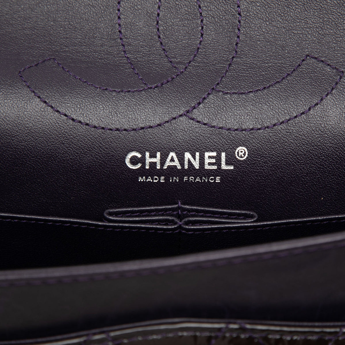 Chanel Quilted Crinkled Patent Reissue 2.55 Double Flap 226