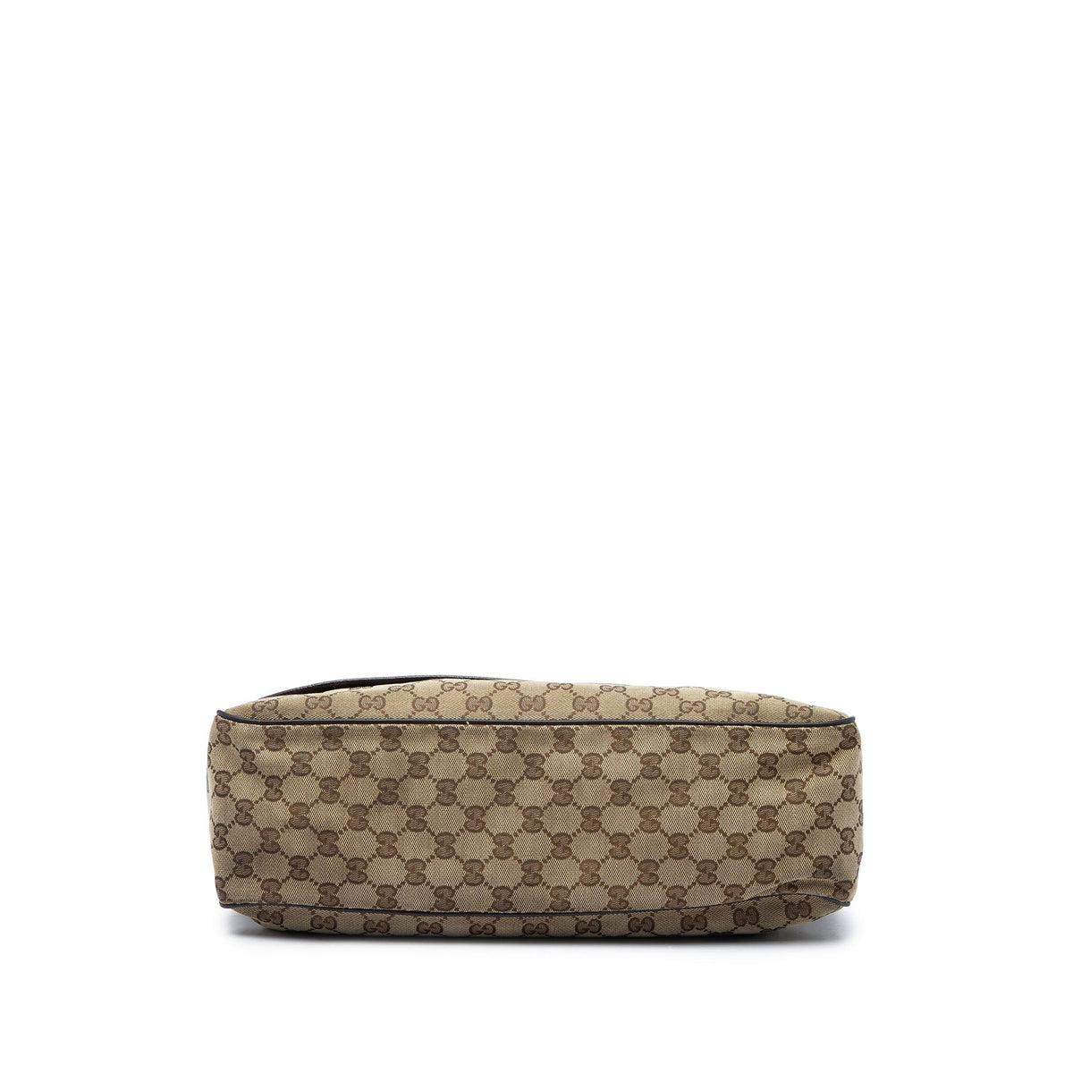 Gucci GG Canvas Web Flap Messenger Bag — Beige