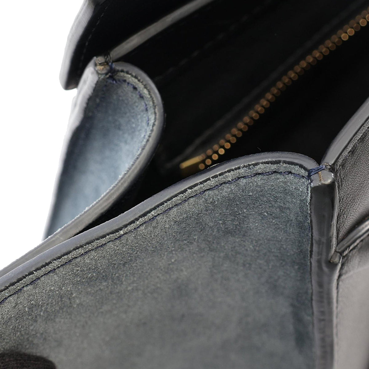 Celine Mini Tricolor Calfskin Luggage Tote — Brown