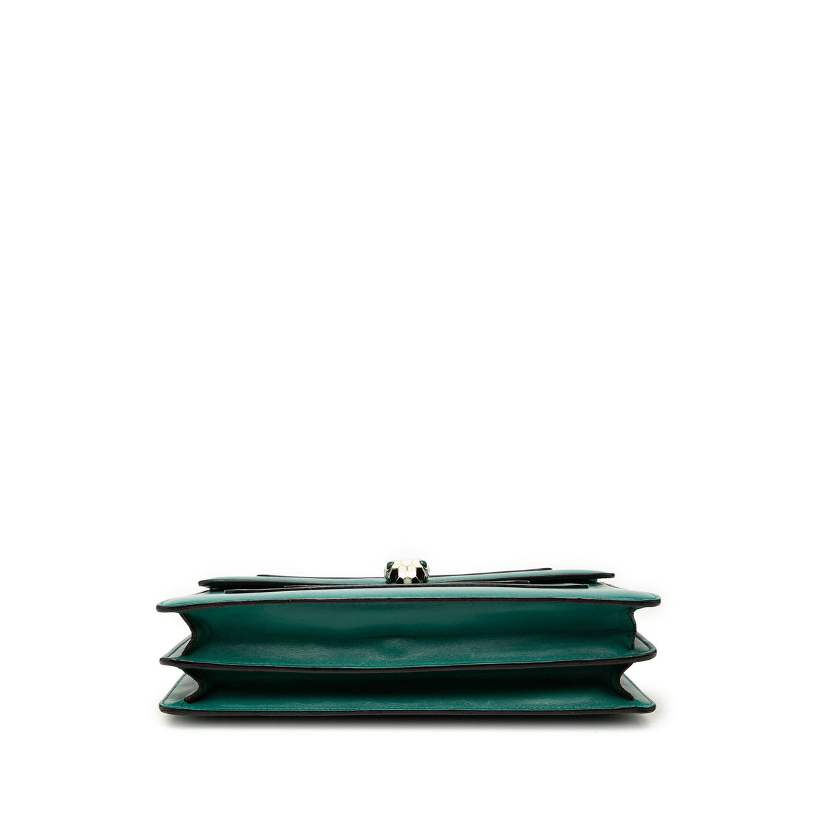 Bvlgari Medium Calfskin Serpenti Forever Shoulder Bag — Green