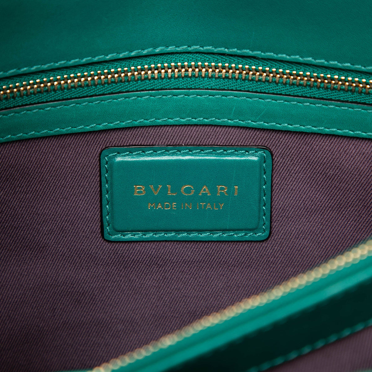 Bvlgari Medium Calfskin Serpenti Forever Shoulder Bag — Green