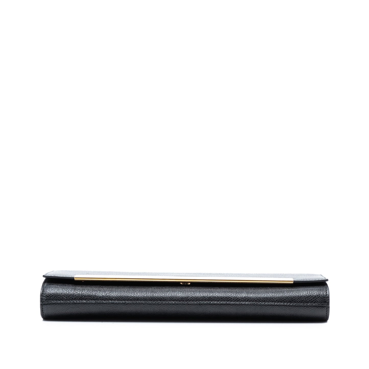 Saint Laurent Grained Calfskin Lutetia Flap Clutch