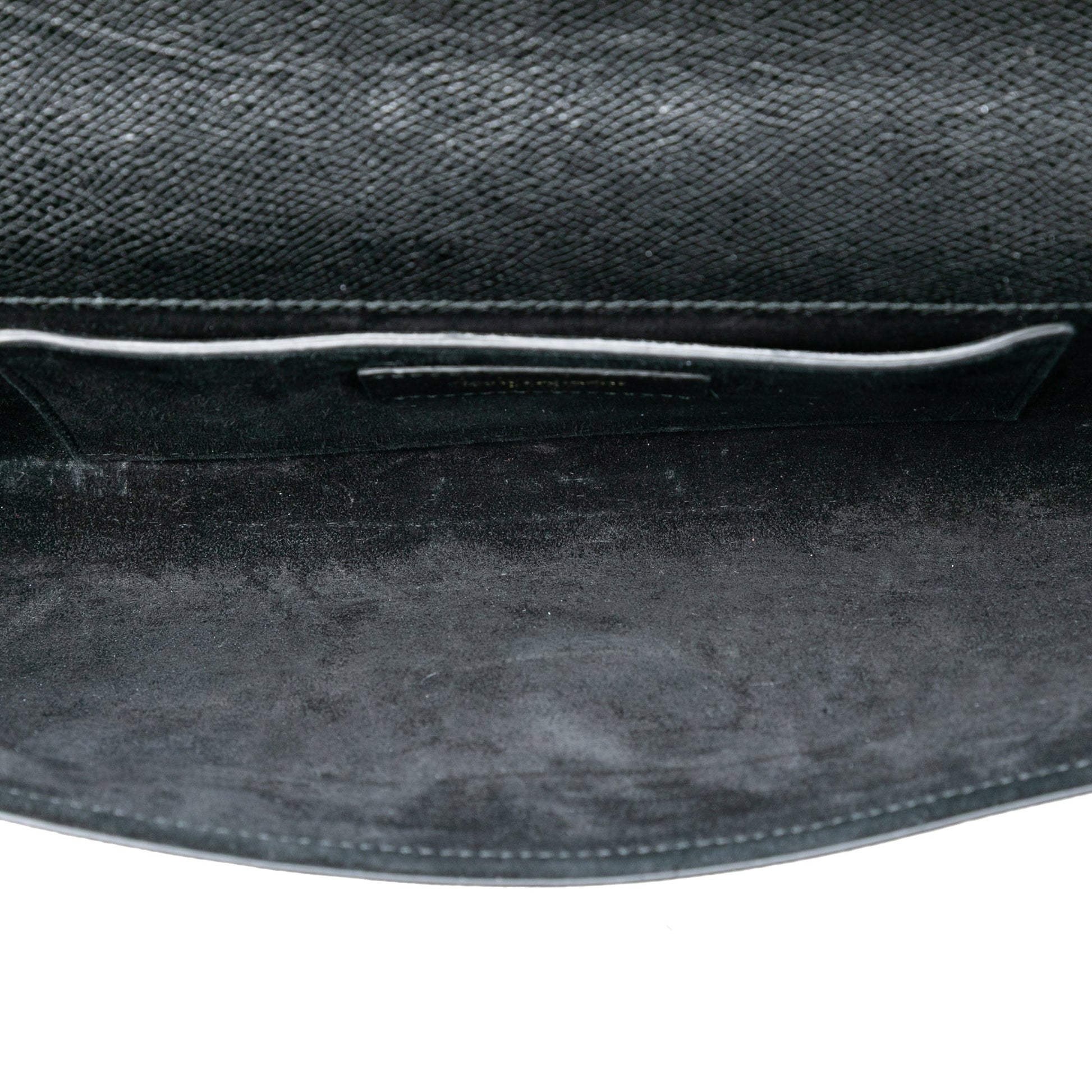 Saint Laurent Grained Calfskin Lutetia Flap Clutch