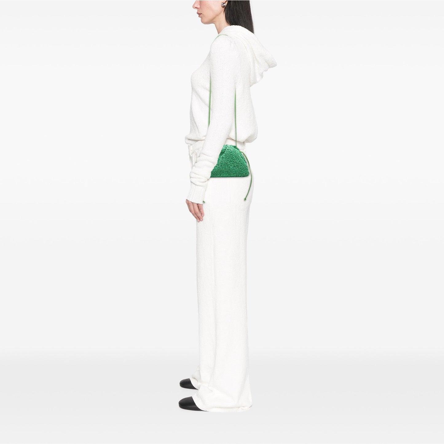Bottega Veneta Boucle Raffia The Mini Pouch Crossbody