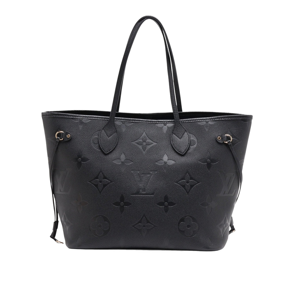 Louis Vuitton Monogram Giant Empreinte Neverfull MM — Black