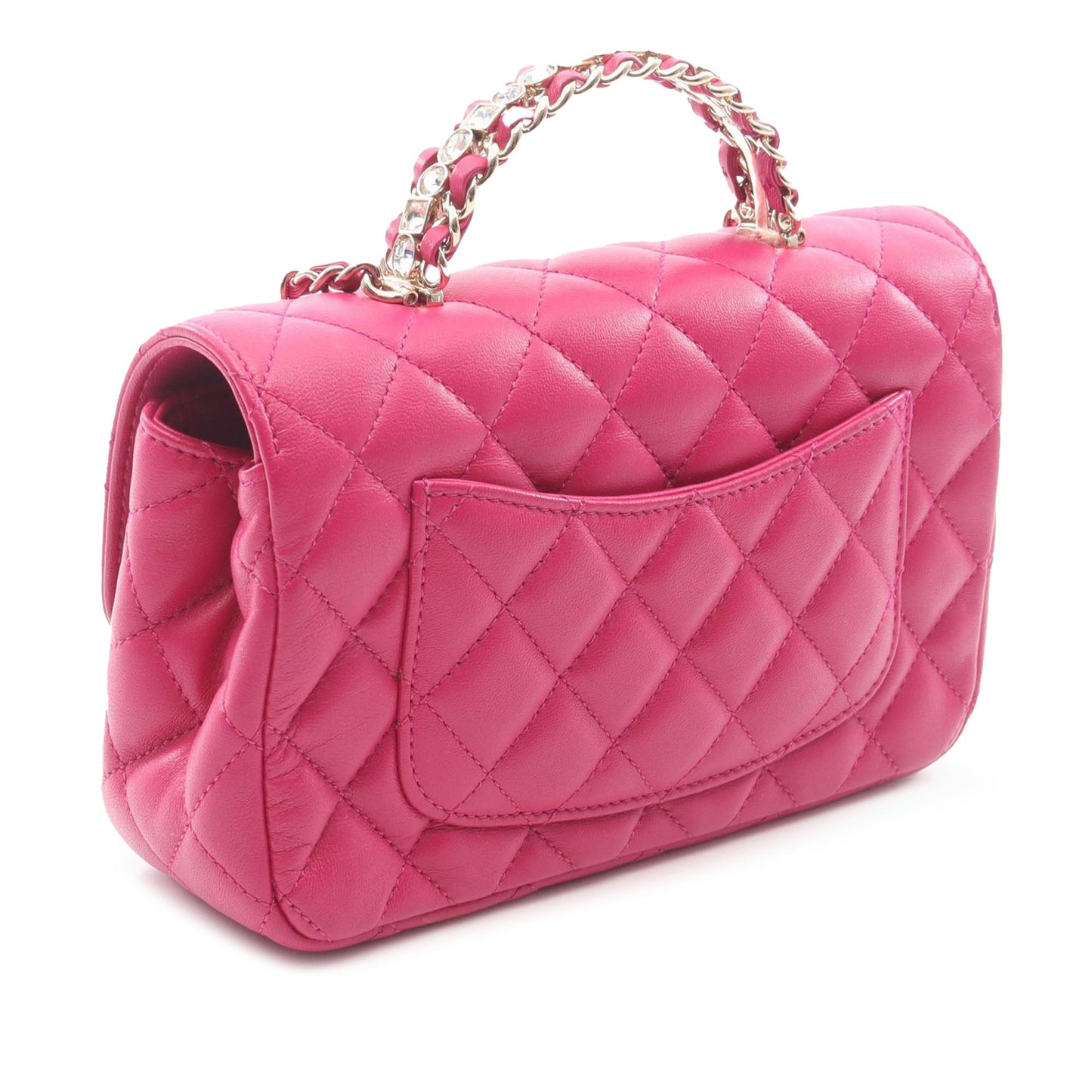 Mini Quilted Lambskin Rectangle Flap
